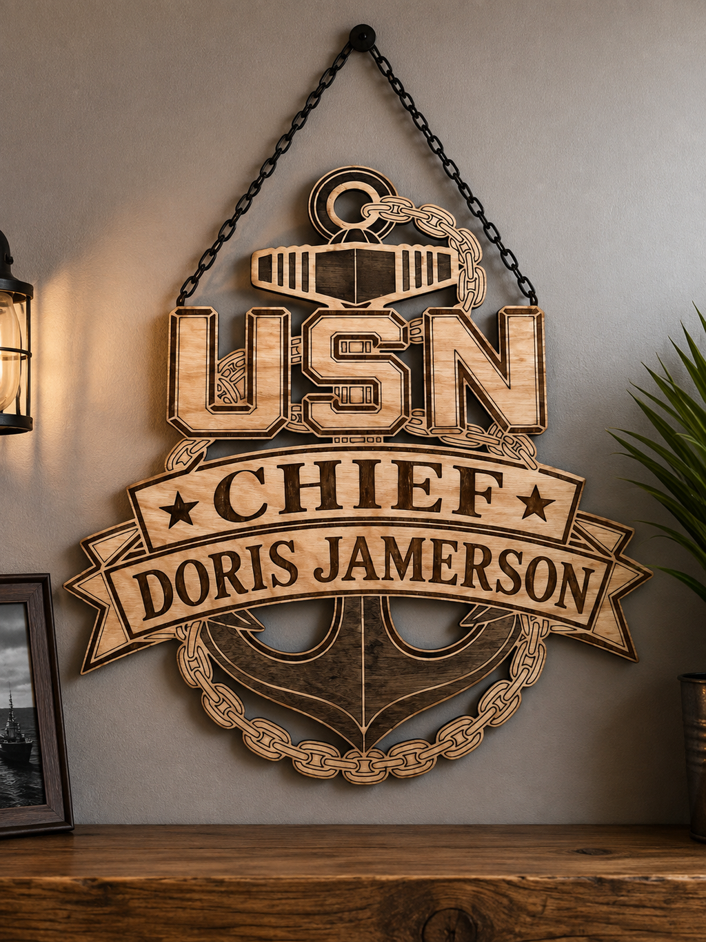 Military Engraved Wall Pieces