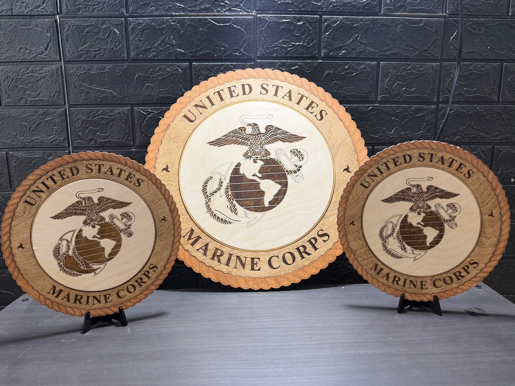 Military Engraved Wall Pieces