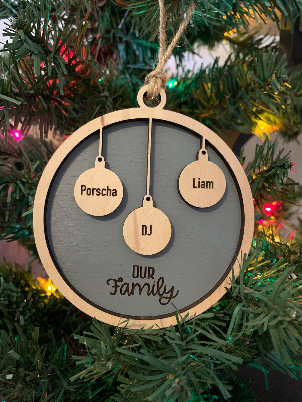 Christmas - Personalized Family Ornament