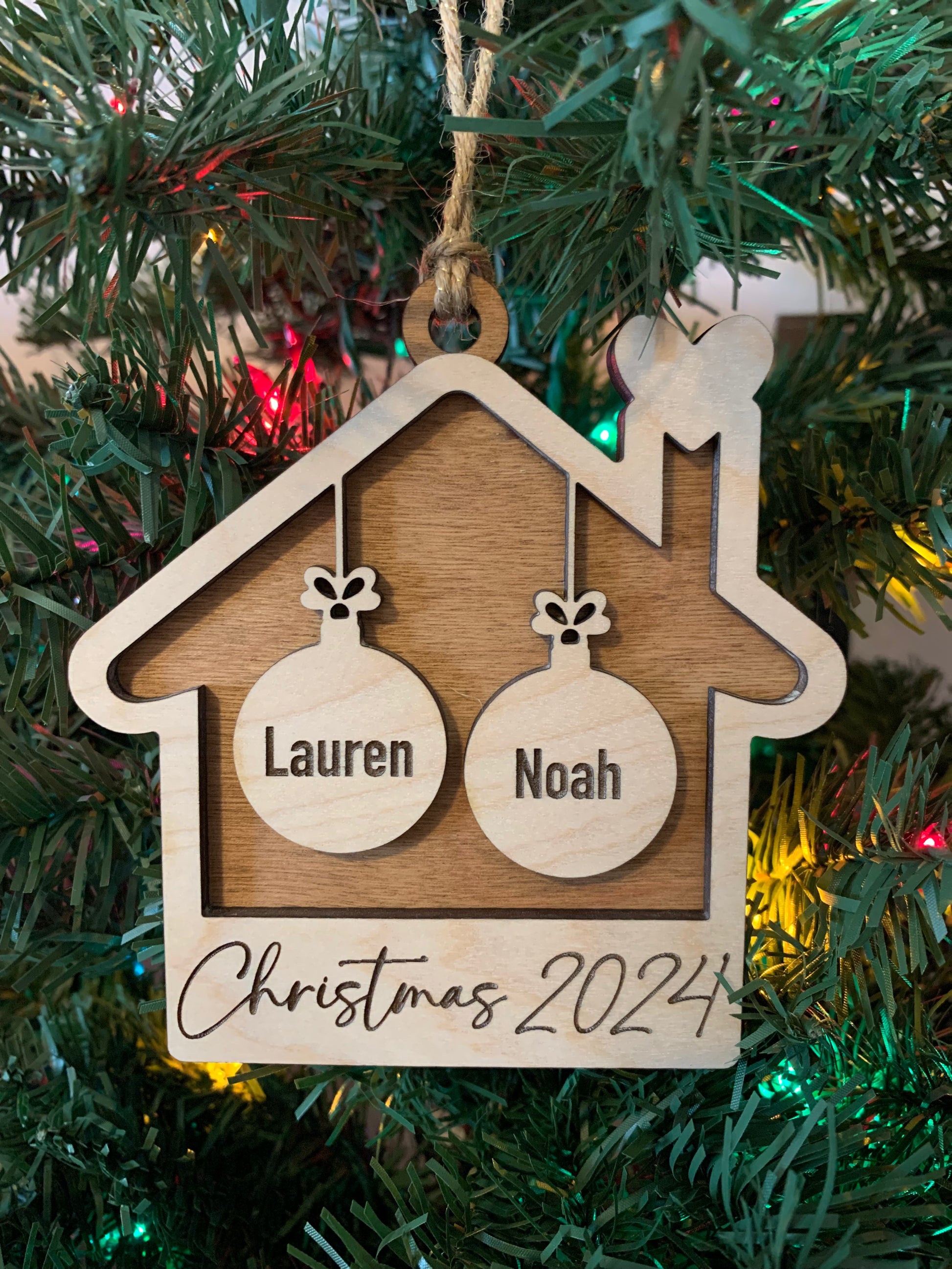 Personalized Family House Ornament