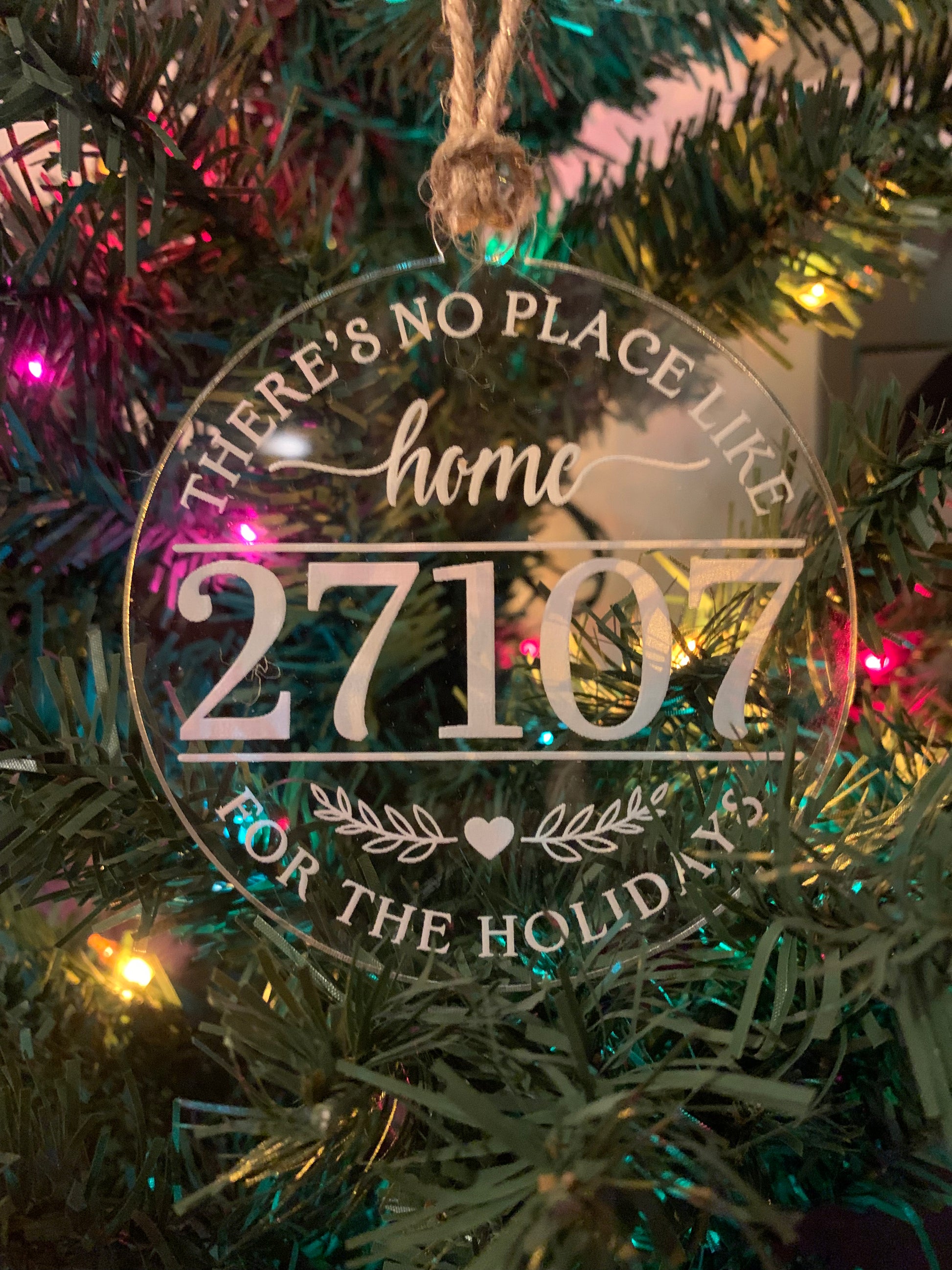 No Place Like Home Christmas Ornament
