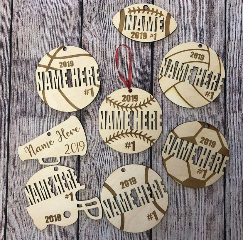 Personalized Sports Ornament