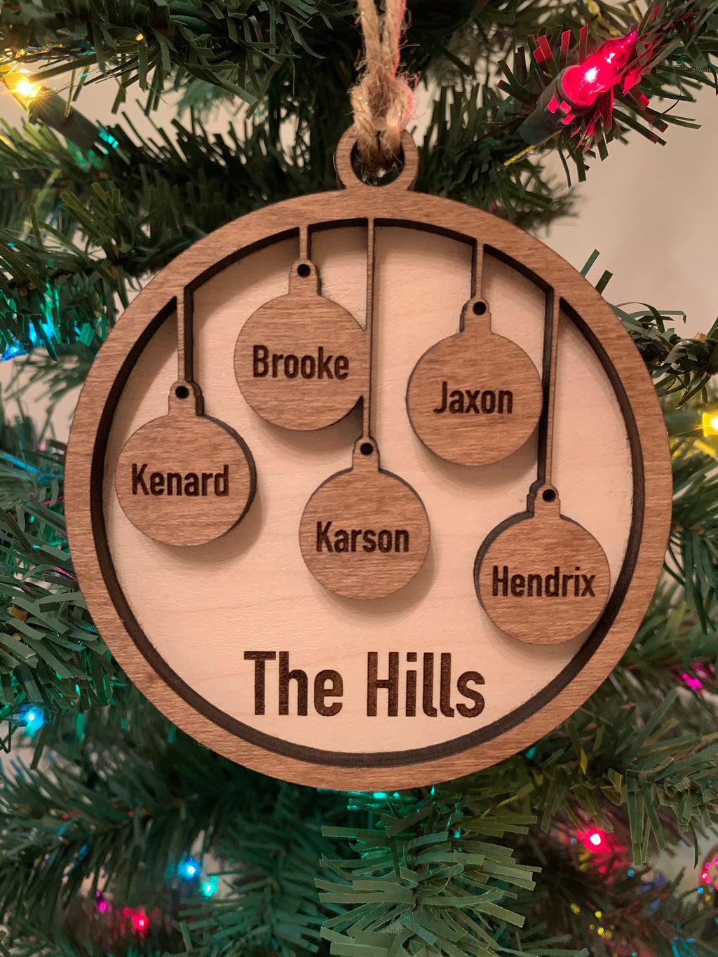 Christmas - Personalized Family Ornament
