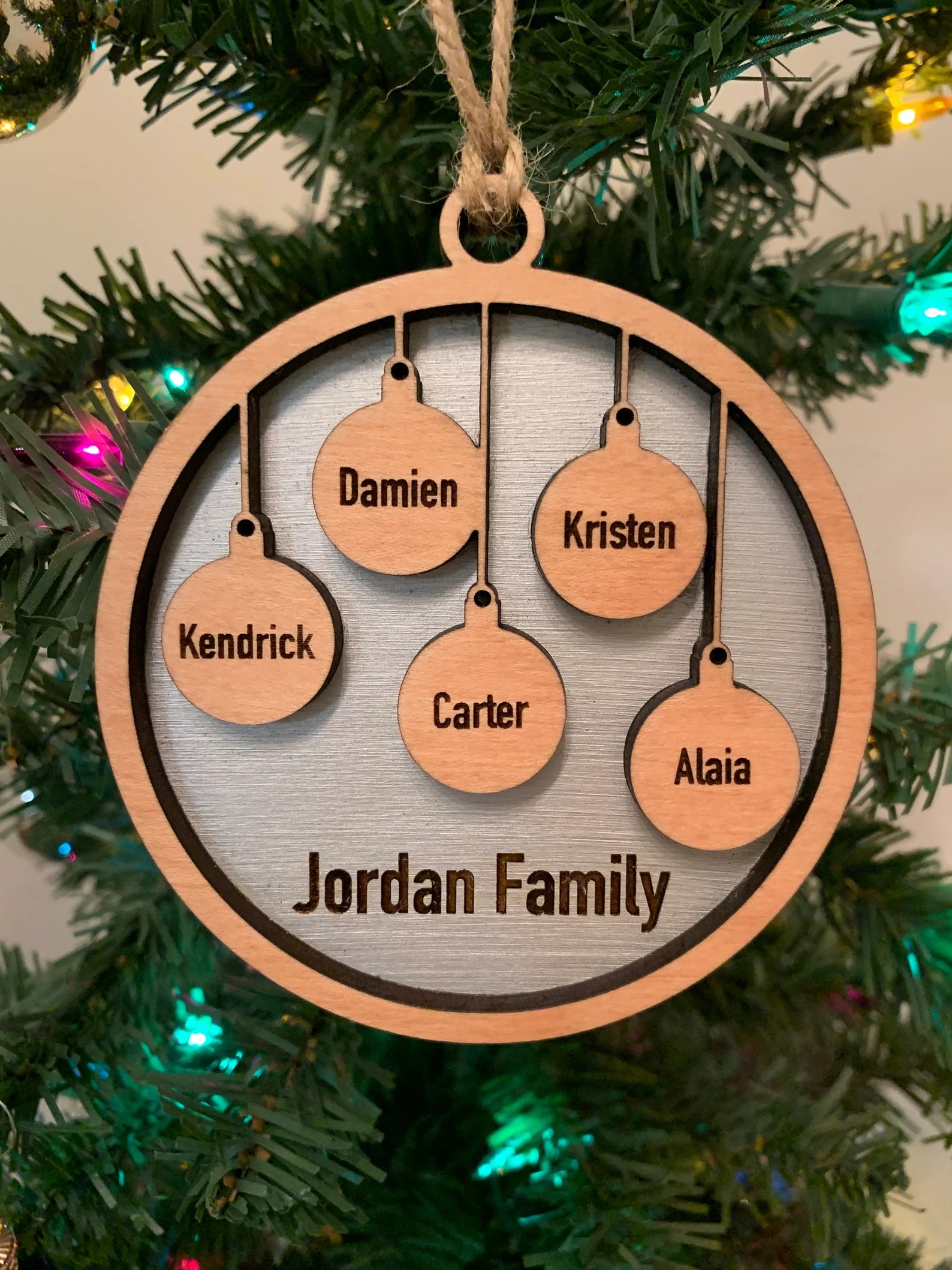 Christmas - Personalized Family Ornament