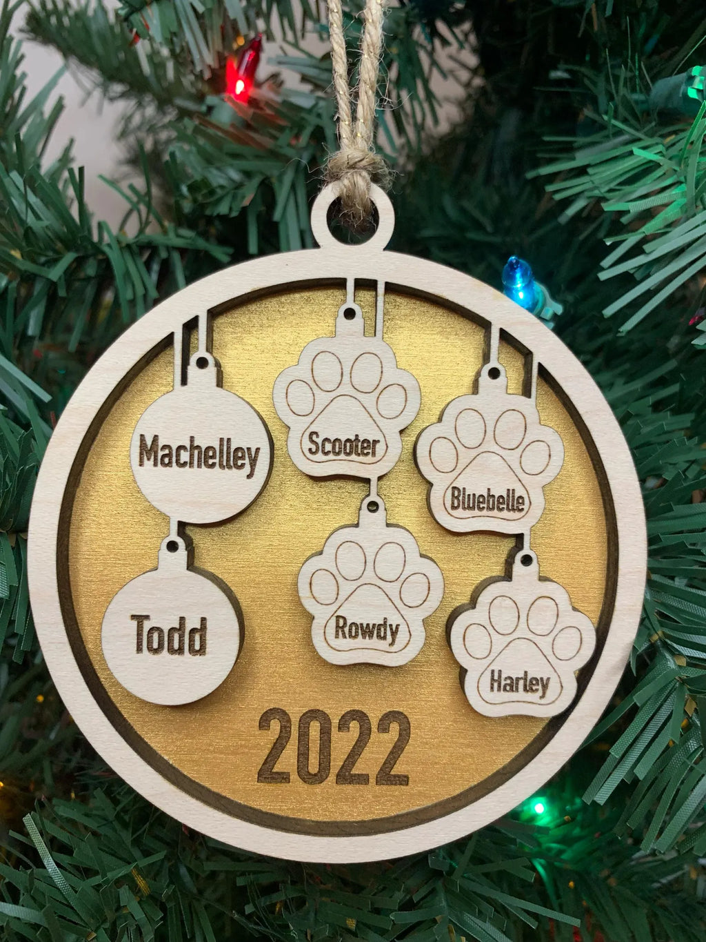 Christmas - Personalized Family Ornament